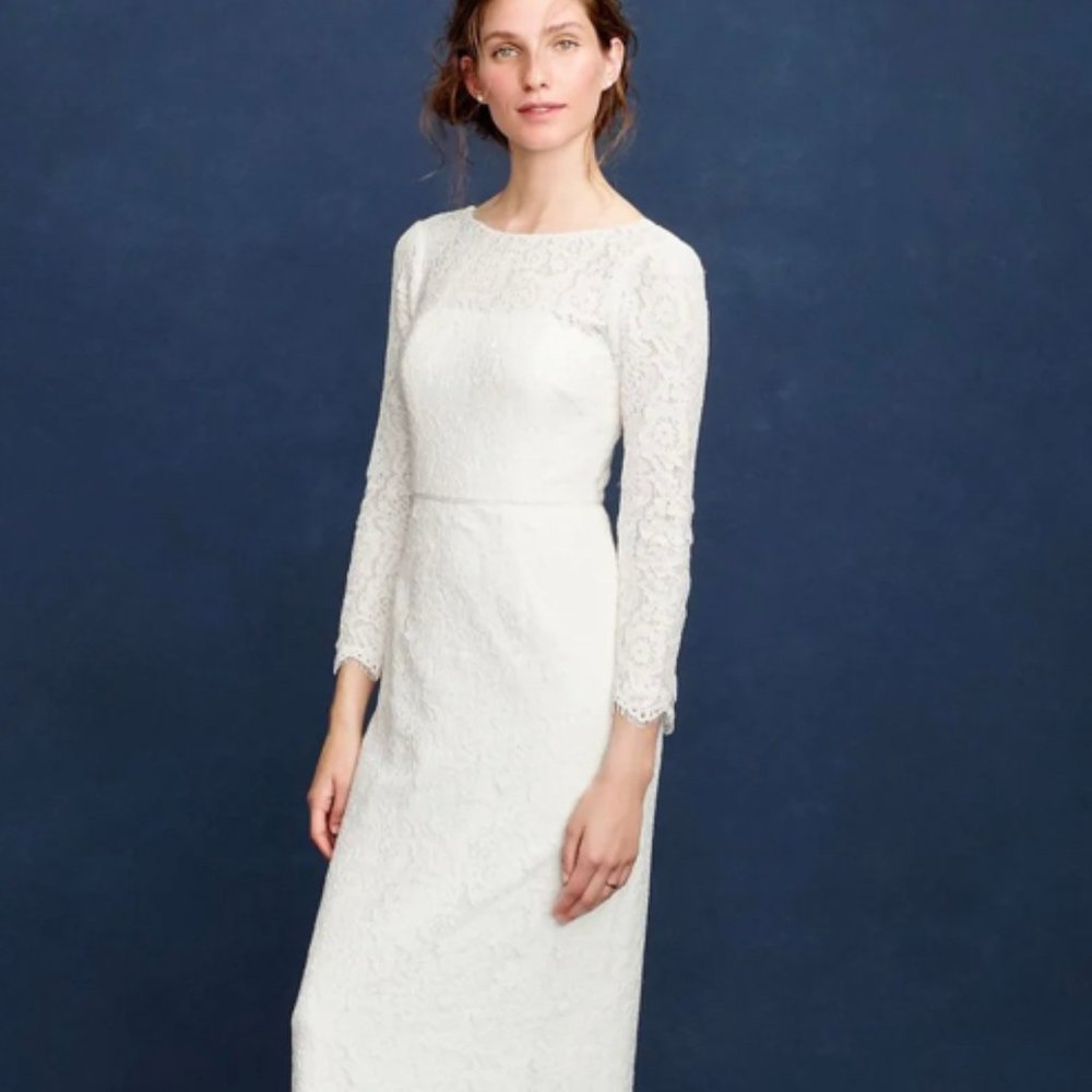 J CREW NWT Isabel Lace Long Sleeve Wedding Gown- NWT size 6 & 12